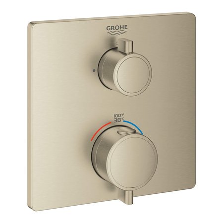 GROHE Dual Function 2-Handle Thermostatic Valve Trim, Gold 24111GN0